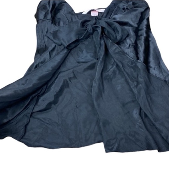 Victorias Secret Silk Blend Front Tie Lingerie Top - Picture 3 of 7